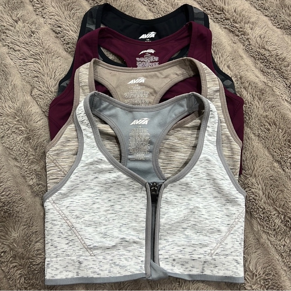 4- Avia Sports Bras- Size Lg